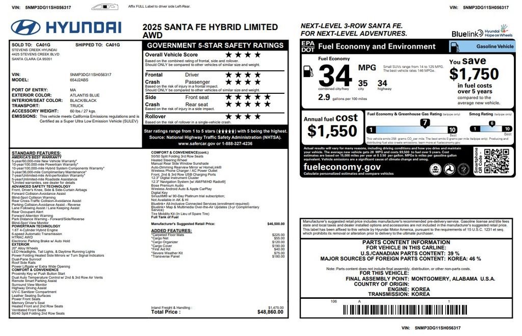 hyundai santa fe 2025 5NMP3DG11SH056317 image hyundai santa fe 2025 5NMP3DG11SH056317 image